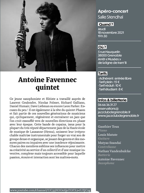 Antoine Favennec Quintet
