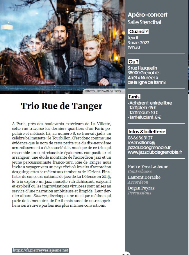 Trio Rue de Tanger