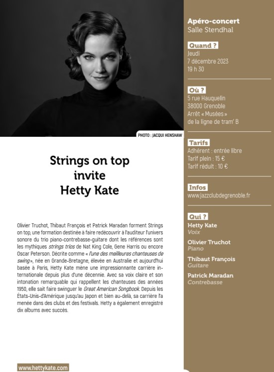 Strings on top invite Hetty Kate