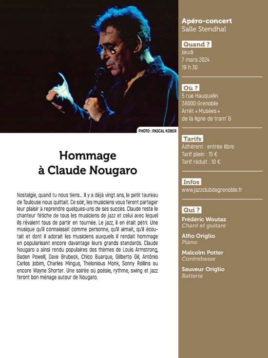 Hommage à Claude Nougaro