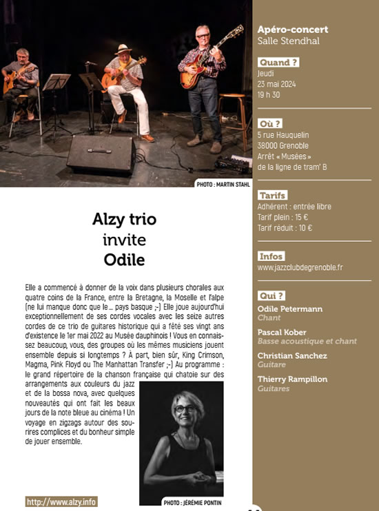 Alzy trio invite Odile