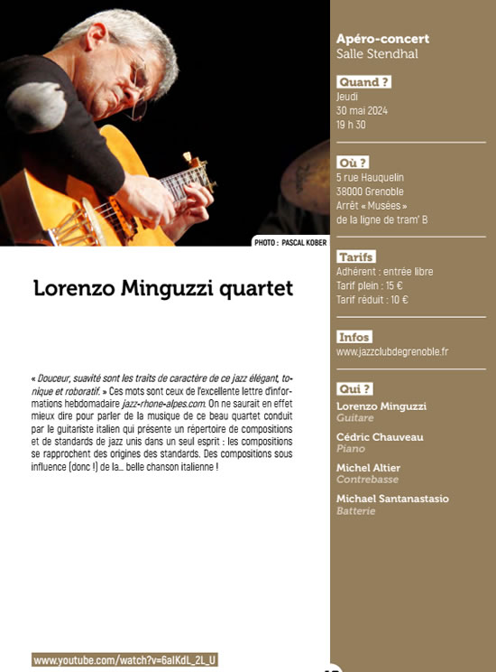Lorenzo Minguzzi quartet