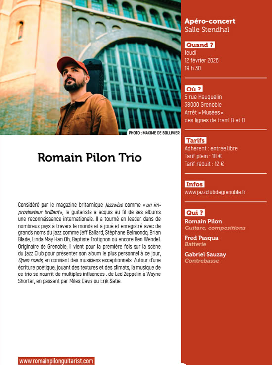 Romain Pilon trio