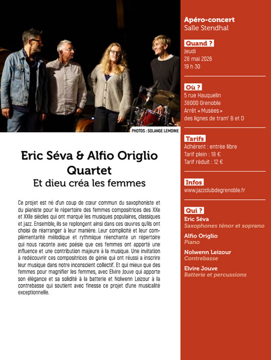 Eric Séva & Alfio Origlio Quartet